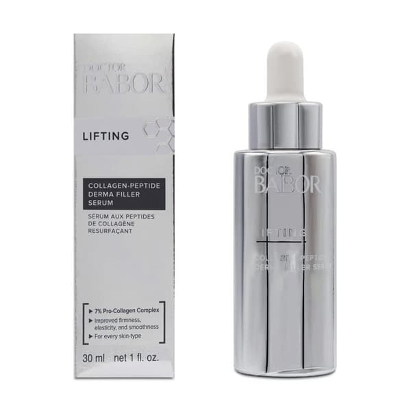Doctor Babor Lifting Collagen-Peptide Derma Filler Serum er et lifing serum som fyller ut rynker og linjer for en merkbart jevnere, fastere og mer spenstig hud.